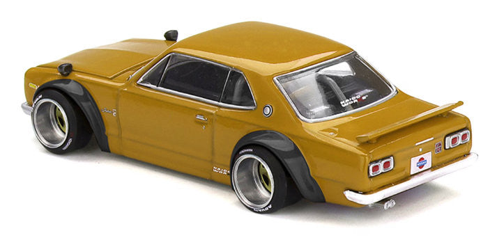 Nissan Skyline GT-R (KPGC10) Kaido Street V2, Orange 1:64 Diecast Model Car by Kaido House
