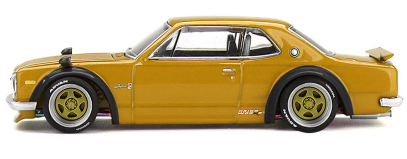 Nissan Skyline GT-R (KPGC10) Kaido Street V2, Orange 1:64 Diecast Model Car by Kaido House