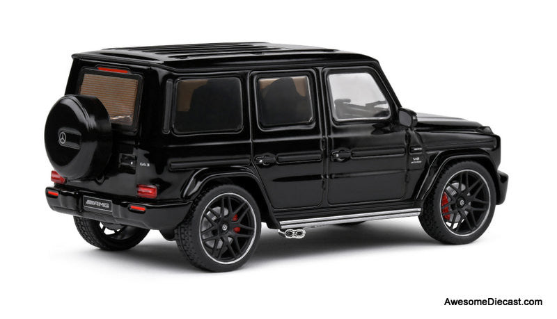 2022 Mercedes AMG G63, Obsidian Black Metallic 1:43 Diecast Model Car by Solido