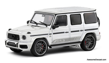 2022 Mercedes AMG G63, Diamond White Metallic 1:43 Diecast Model Car by Solido