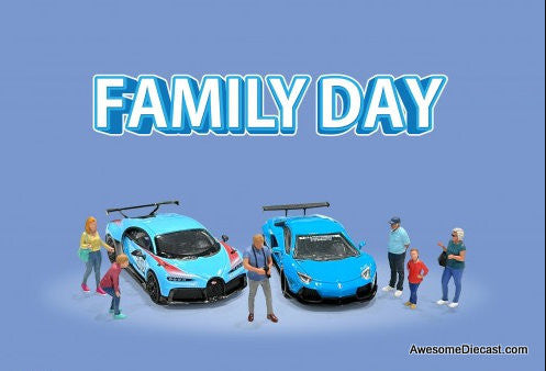 Family Day Figures 1:64 Diecast Diorama Figures by American Diorama
