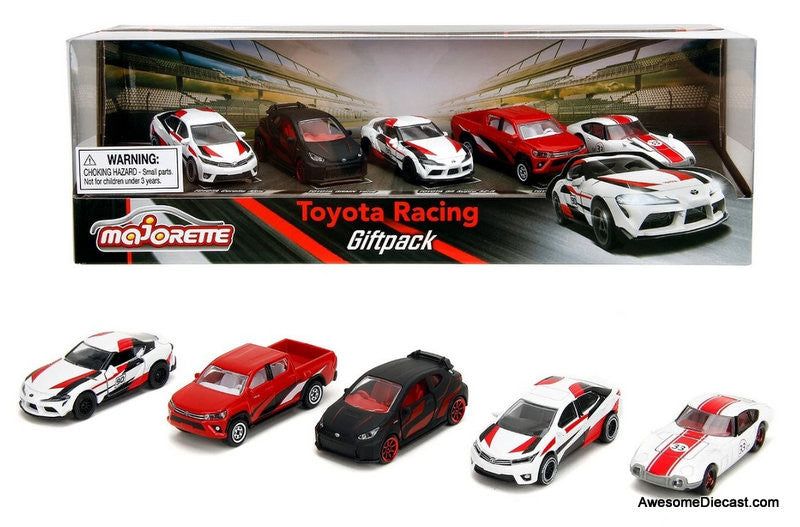 Toyota Racing (5 Piece Set) 1:64 Diecast Model Cars by Majorette