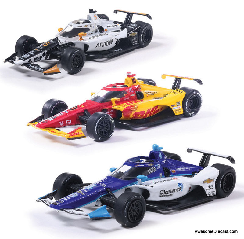 2025 Indianapolis 500 Victory Row Collector's 3 Car Set 1:64 Diecast Model Car by IXO