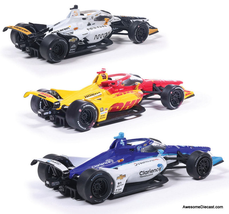 2025 Indianapolis 500 Victory Row Collector's 3 Car Set 1:64 Diecast Model Car by IXO