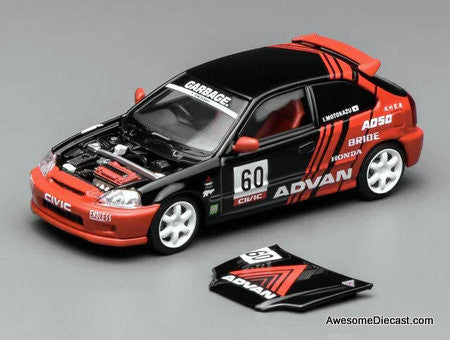 Honda Civic Type R (EK9) Advan Livery 1:64 Diecast Model Car by MotorHelix