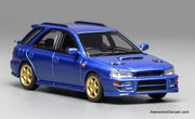 Subaru Impreza Wagon WRX STi Version VI, Rally Blue 1:64 Diecast Model Car by MotorHelix