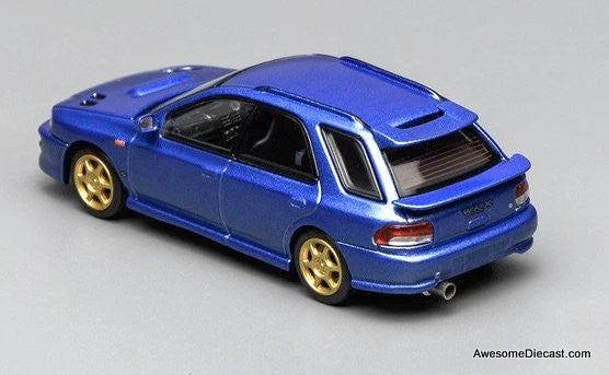 Subaru Impreza Wagon WRX STi Version VI, Rally Blue 1:64 Diecast Model Car by MotorHelix
