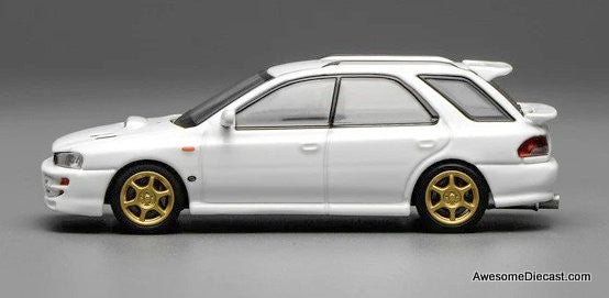 Subaru Impreza Wagon WRX STi Version VI, Pure White 1:64 Diecast Model Car by MotorHelix