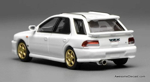 Subaru Impreza Wagon WRX STi Version VI, Pure White 1:64 Diecast Model Car by MotorHelix