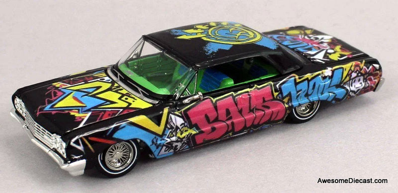 Chevrolet Impala West Coast Bouncing Cars, Graffiti 1:64 Diecast Model Car by Fine Works64