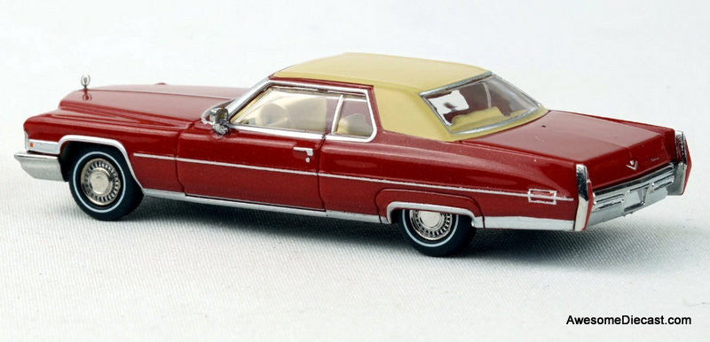 1972 Cadillac Coupe De Ville, Red 1:87 ABS Plastic Model Car by Brekina