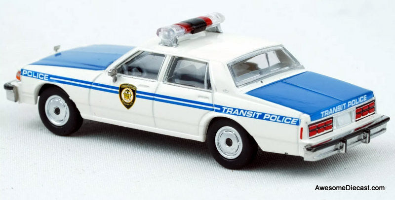 1987 Chevrolet Caprice: New York City Transit Police 1:87 ABS Plastic Model Car by Brekina
