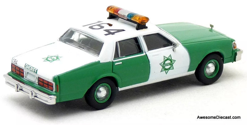 Brekina HO 19716 1987 Chevrolet Caprice Sedan, Assembled, San Diego Sheriff (green, white) Brekina HO 19716 1987 Chevrolet Caprice Sedan, Assembled, San Diego Sheriff (green, white)