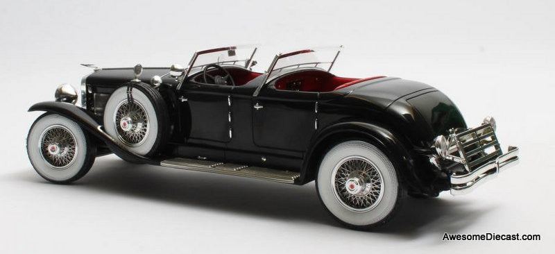 Matrix 1:43 1930 Duesenberg SJ 2608 J-582 Torpedo Pheaton Walker LaGrande, Black
