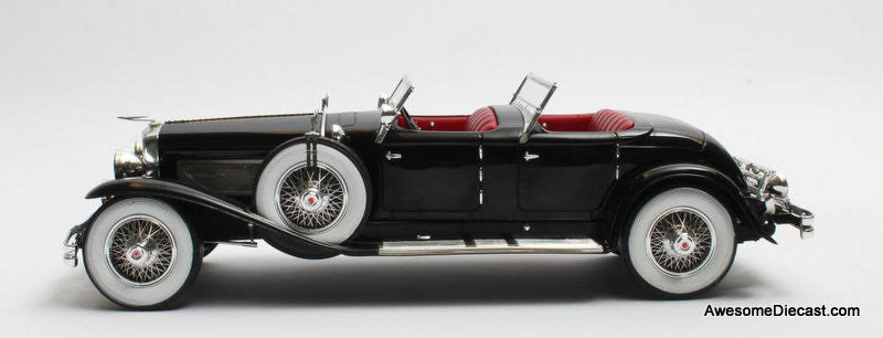 Matrix 1:43 1930 Duesenberg SJ 2608 J-582 Torpedo Pheaton Walker LaGrande, Black