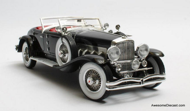 Matrix 1:43 1930 Duesenberg SJ 2608 J-582 Torpedo Pheaton Walker LaGrande, Black