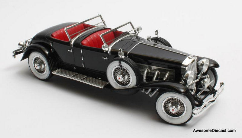 Matrix 1:43 1930 Duesenberg SJ 2608 J-582 Torpedo Pheaton Walker LaGrande, Black