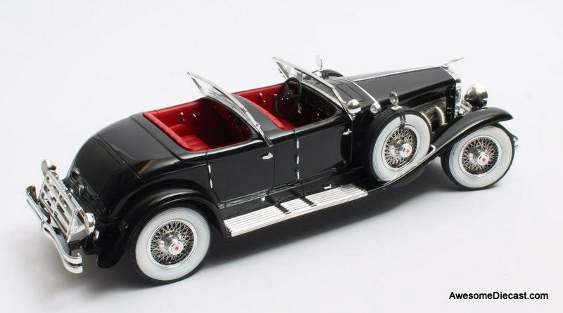 Matrix 1:43 1930 Duesenberg SJ 2608 J-582 Torpedo Pheaton Walker LaGrande, Black
