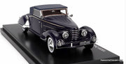 Esval Models 1:43 1935 Delage D8-85 Clabot Cabriolet by Henri Chapron, Dark Blue