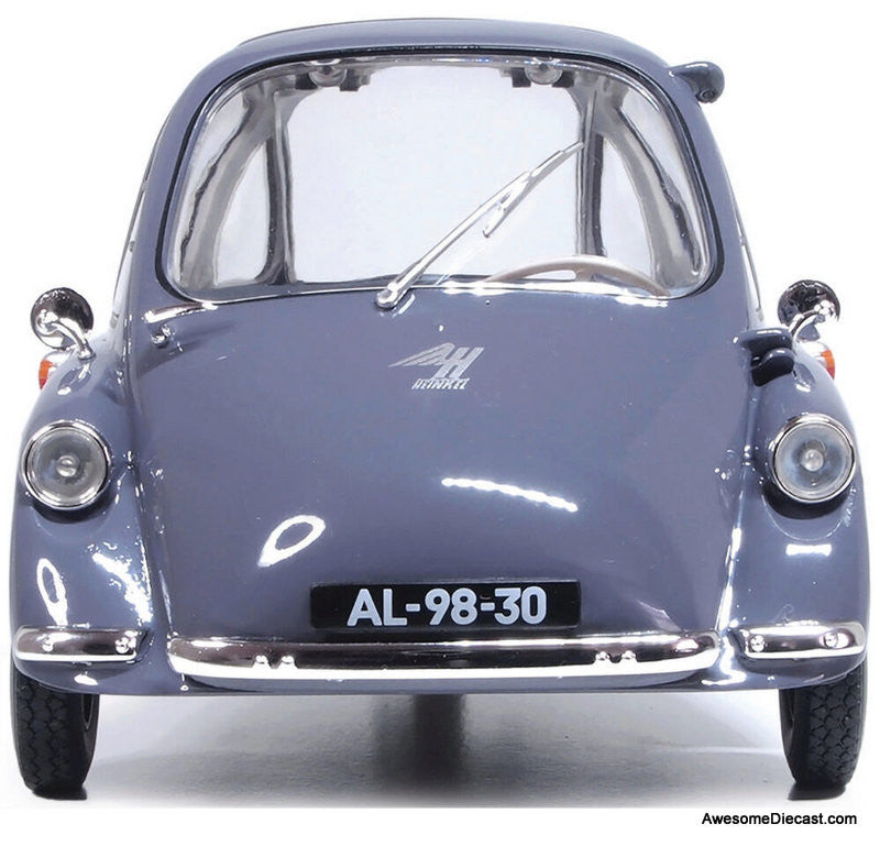Heinkel Kabine LHD Bubble Car, Troy Gray 1:18 Scale Diecast Model Car by Oxford Diecast
