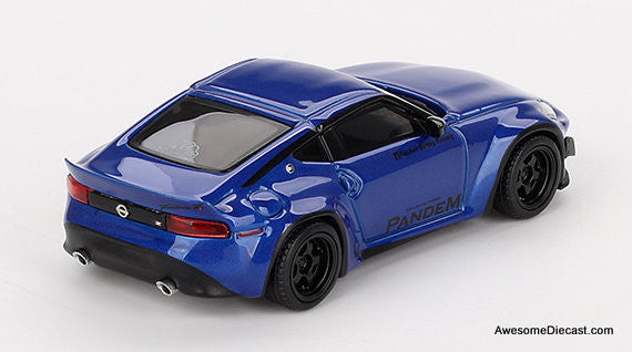 Nissan Z Pandem, Seiran Blue 1:64 Diecast Model Car by Mini GT