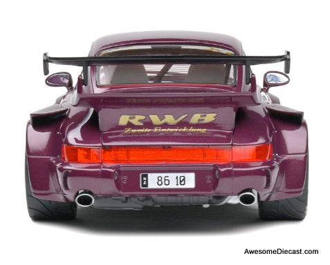 Solido 1:18 2022 Porsche 911 (964) RWB Rauh-Welt Hekigyoku, Metallic Purple