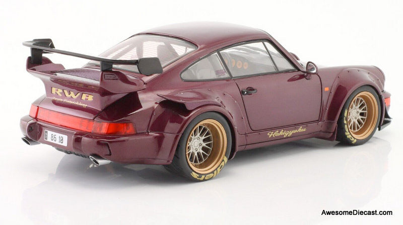 Solido 1:18 2022 Porsche 911 (964) RWB Rauh-Welt Hekigyoku, Metallic Purple