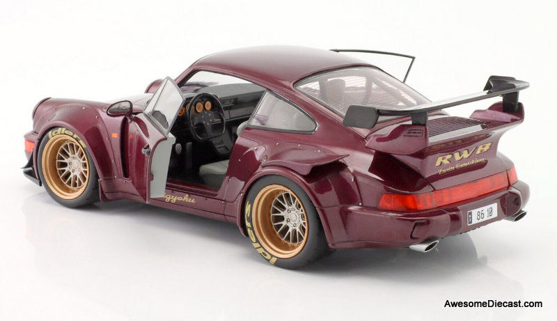 Solido 1:18 2022 Porsche 911 (964) RWB Rauh-Welt Hekigyoku, Metallic Purple