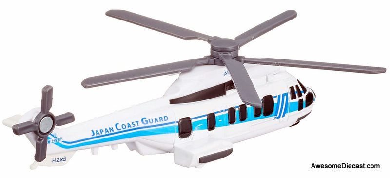 Super Puma H225 Helicopter: Japan Coast Guard 1:124 Diecast Model Helicopter by Tomica