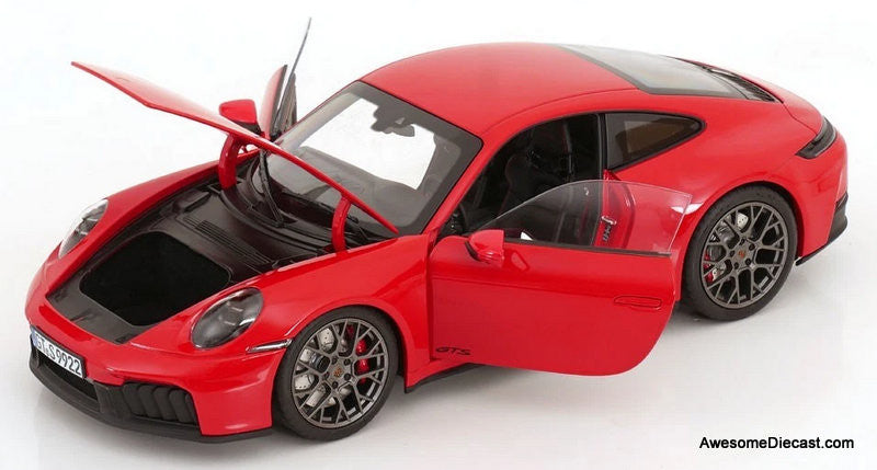 304-059 ノレブ 1/18 ポルシェ 911 Carrera 4 GTS 2024 Porsche 911 Carrera 4 GTS, Guards Red 1:18 Diecast Model Car