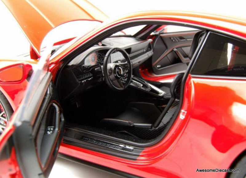 2024 Porsche 911 Carrera 4 GTS, Guards Red 1:18 Diecast Model Car