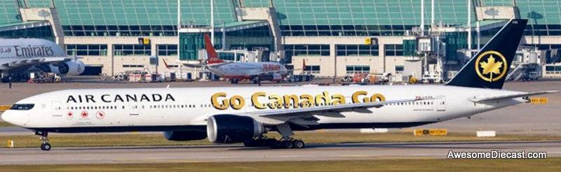 Boeing 777-300ER: Air Canada (Reg #C-FITW) "Go Canada Go" 1:400 Diecast Model Plane by JC Wings