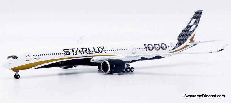 Airbus A350-1000: Starlux Airlines (Reg #B-58551) "Carbon Fiber" 1:400 Diecast Model Plane by JC Wings