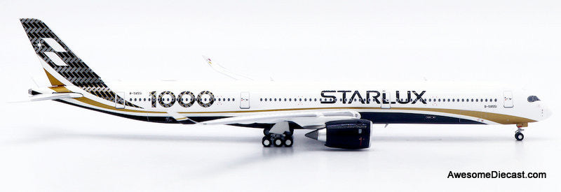 Airbus A350-1000: Starlux Airlines (Reg #B-58551) "Carbon Fiber" 1:400 Diecast Model Plane by JC Wings