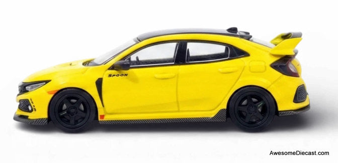 Honda Civic Type-R FK8, Yellow 1:64 Diecast Model Car by Inno64