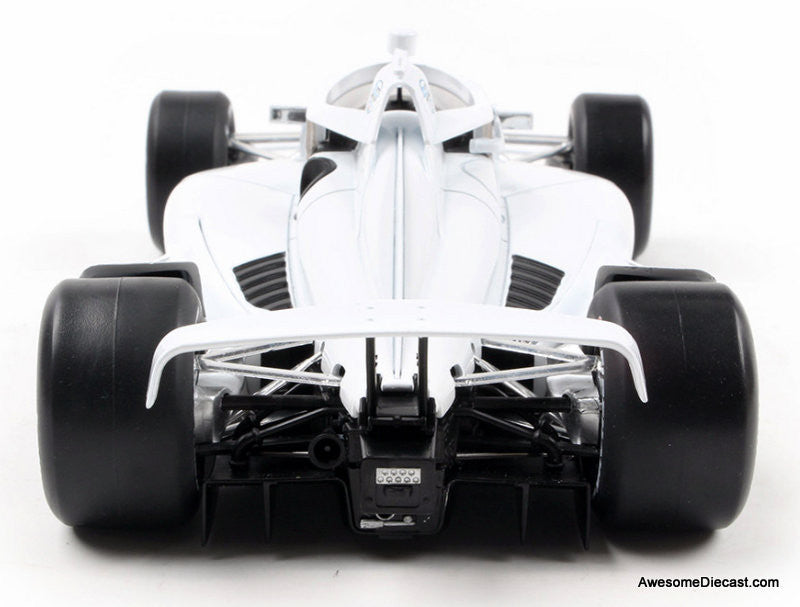 2025 NTT INDYCAR Series, Blank White Autograph Car (Super Speedway Confirguration) 1:18 Diecast Model Car by IXO