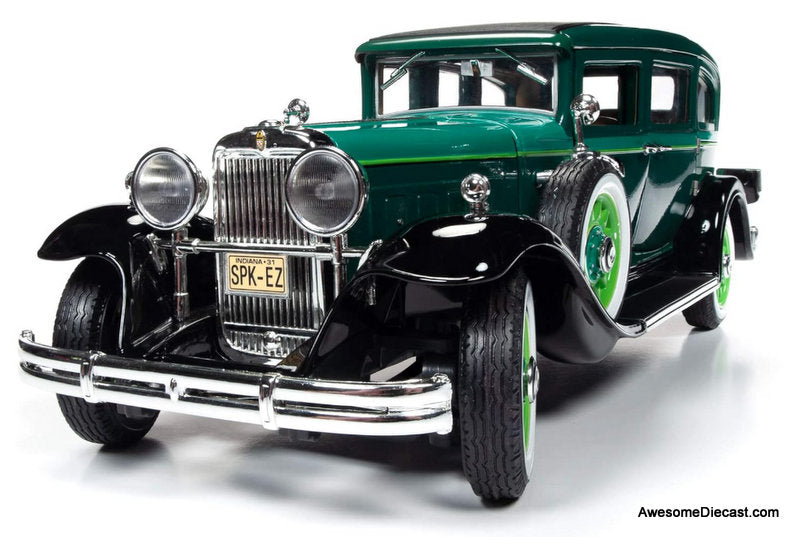 1931 Peerless Master 8 Sedan, Dark Green 1:18 Diecast Model Car by Auto World