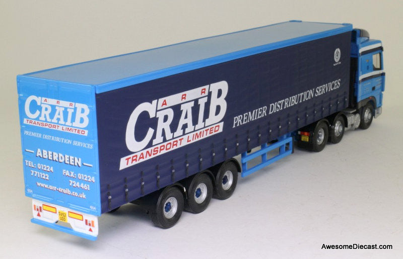 Corgi 1:50 DAF XF Space Cab w/Curtainside Trailer: ARR Craib Transport Ltd
