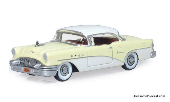 1955 Buick Century, Condor Yellow/Dover White 1:87 Diecast Model Car by Oxford Diecast