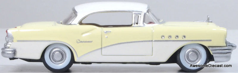 1955 Buick Century, Condor Yellow/Dover White 1:87 Diecast Model Car by Oxford Diecast