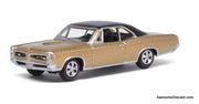 1966 Pontiac GTO, Martinique Bronze/Black 1:87 Diecast Model Car by Oxford Diecast