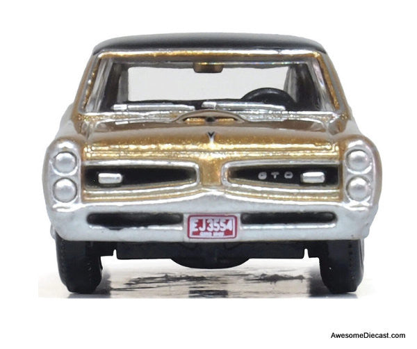 1966 Pontiac GTO, Martinique Bronze/Black 1:87 Diecast Model Car by Oxford Diecast