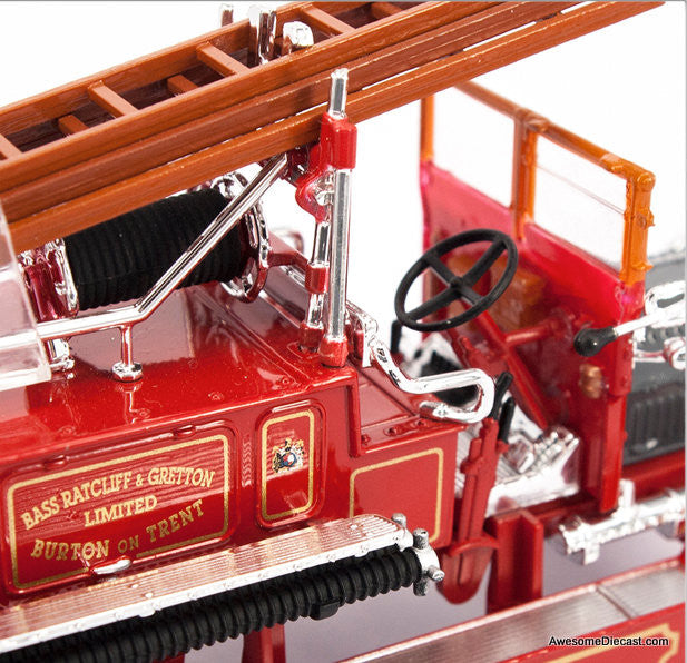 Road Signature 1:43 1921 Dennis N Type Fire Truck: Burton On Trent Fire Brigade