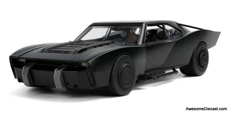 Jada 1:18 2022 The Batman Batmobile  w/Batman Figure & Working Lights