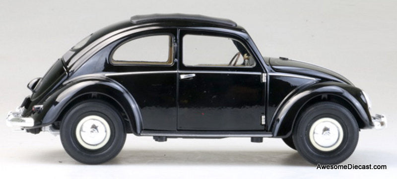 Volkswagen Classic Beetle, Black 1:18 Diecast Model Car by Welly