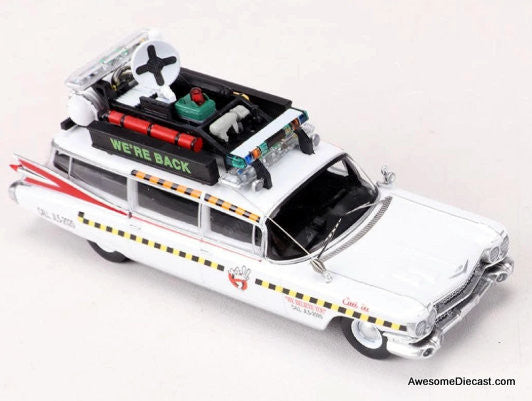 1959 Cadillac Ambulance - Ghostbusters Ecto-1 1:64 Diecast Model Ambulance by YS Model
