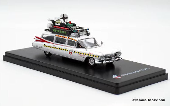 1959 Cadillac Ambulance - Ghostbusters Ecto-1 1:64 Diecast Model Ambulance by YS Model