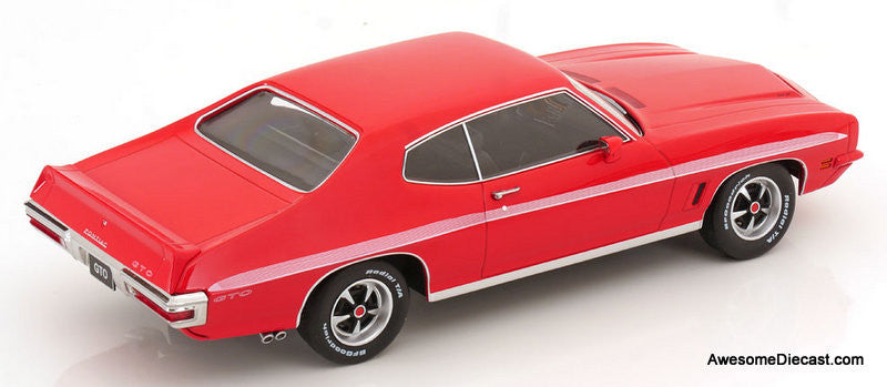 1972 Pontiac Lemans GTO, Red 1:18 Diecast Model Car by KK Scale