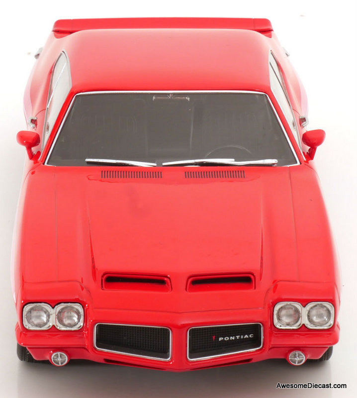 1972 Pontiac Lemans GTO, Red 1:18 Diecast Model Car by KK Scale