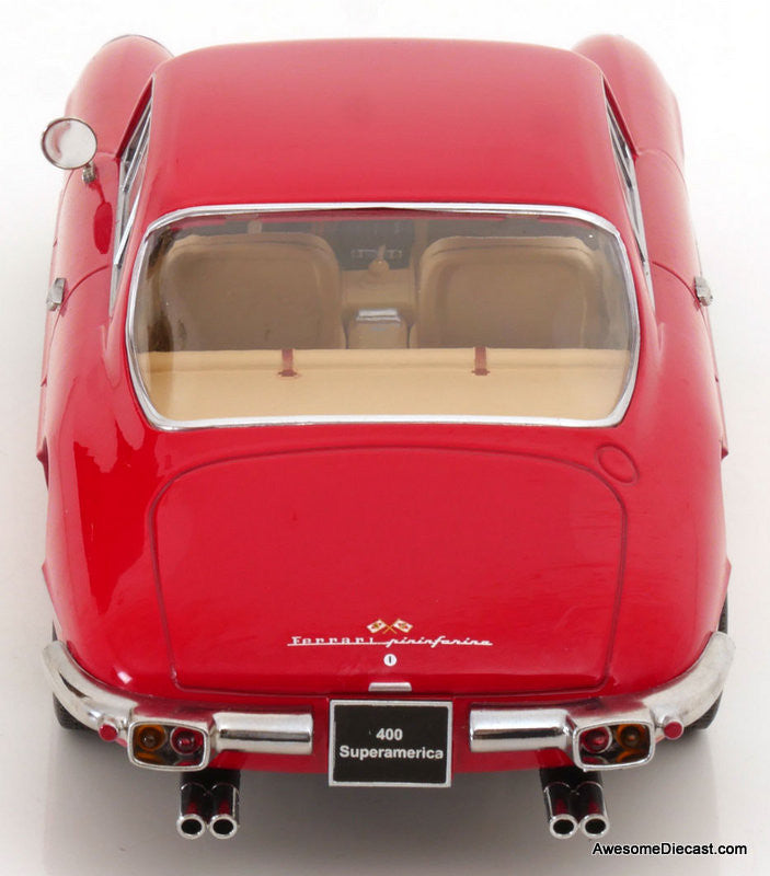 1962 Ferrari 400 Superamerica, Red 1:18 Diecast Model Car by KK
